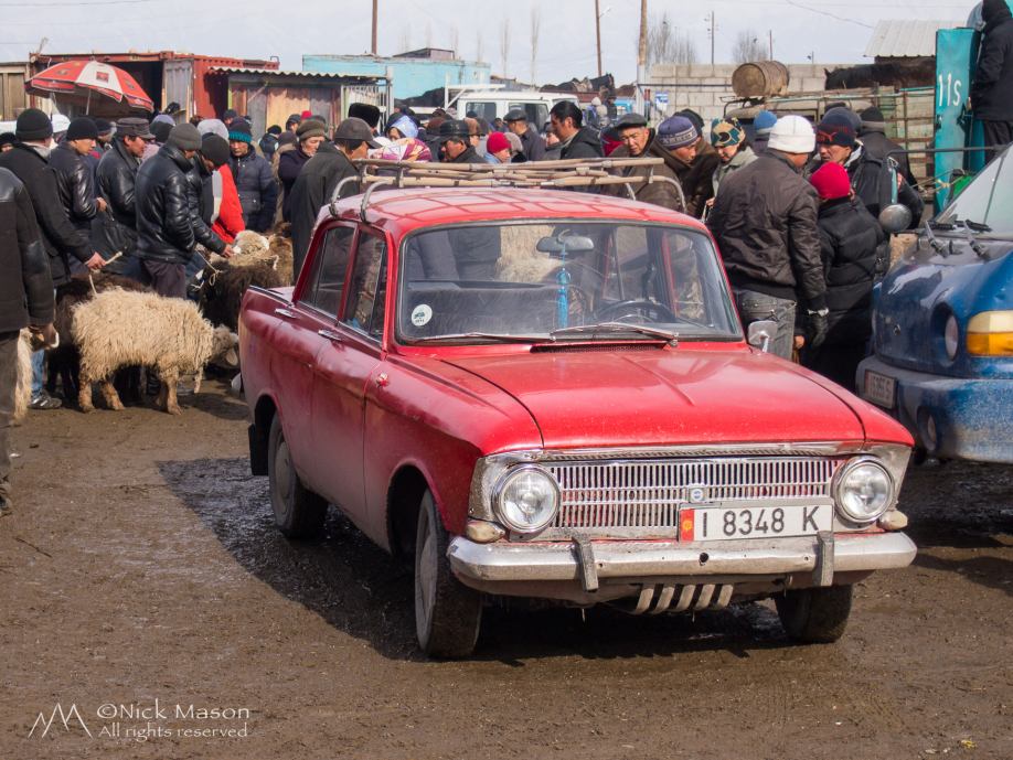01 Soviet era Lada Karakol cattle market