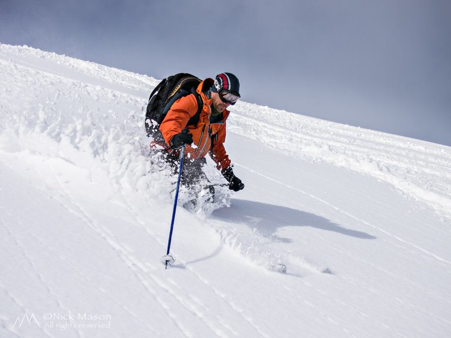 12 Mike Hewison trying to keep his tips up