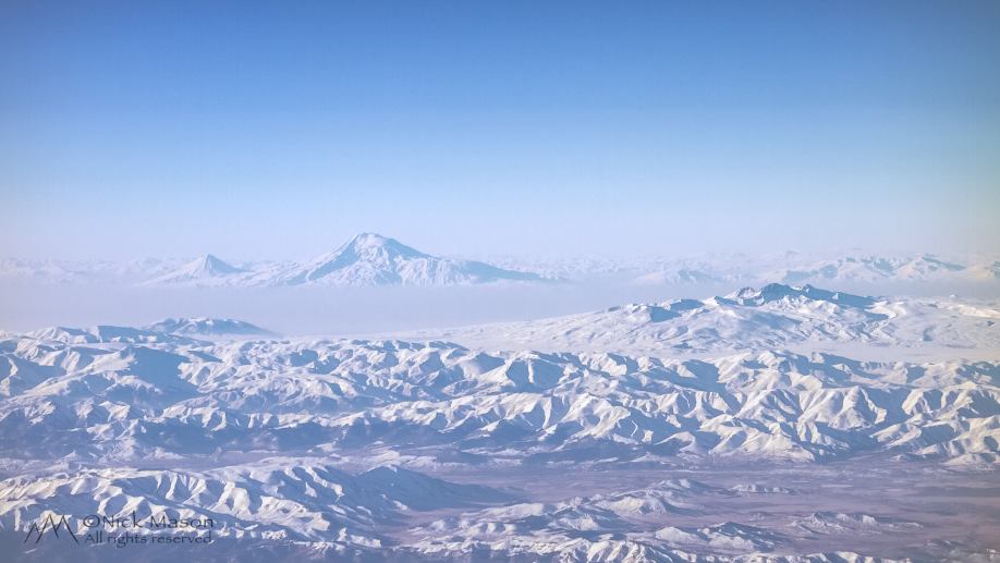 24 So many mountains to ski - Mount Ararat on the flight home