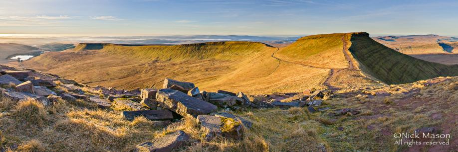 04 Looking south from Pen y Fan on a February morning