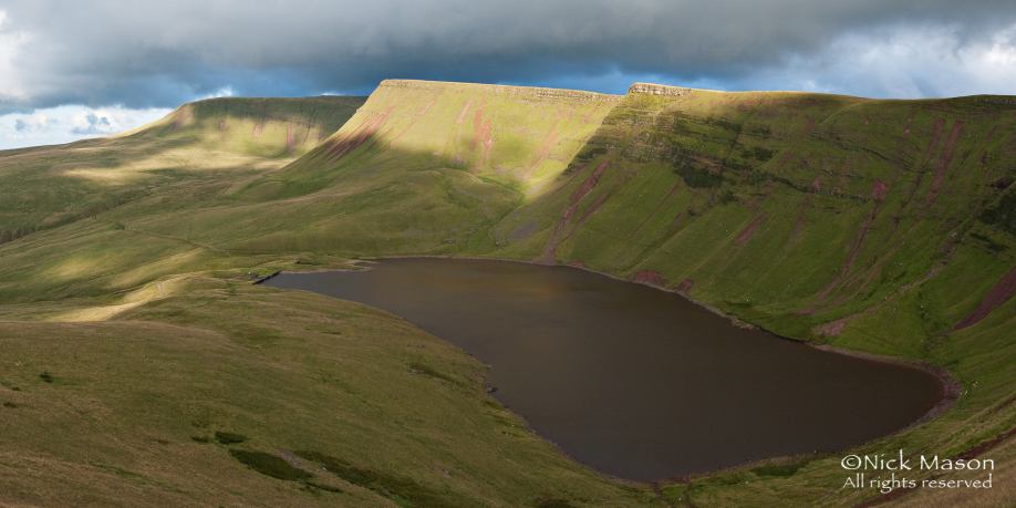 08 Summer evening light on Bannau Sir gaer