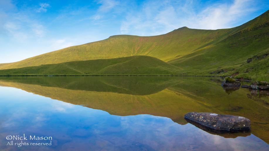 12 Llyn Cwm Llwch,  midsummer evening