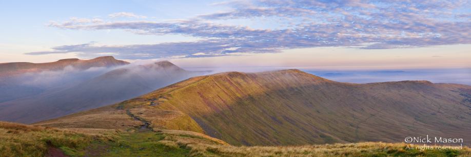 18 Dawn breaks over an autumnal Brecon Beacons