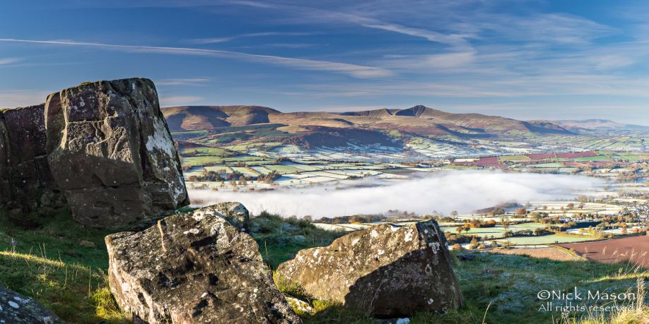 22 Looking west from Mynydd Llangorse on a November morning
