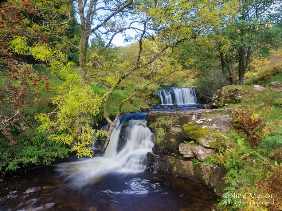 28 Waterfalls on the Afon Caerfanell near Blaen y Glyn