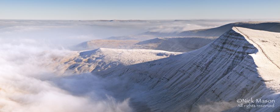 43 Mist fills Cwm Sere below Cribyn