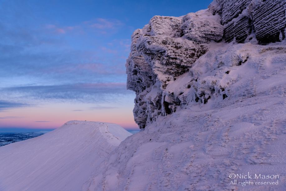 51 The last light fades from Corn Du and Pen y Fan
