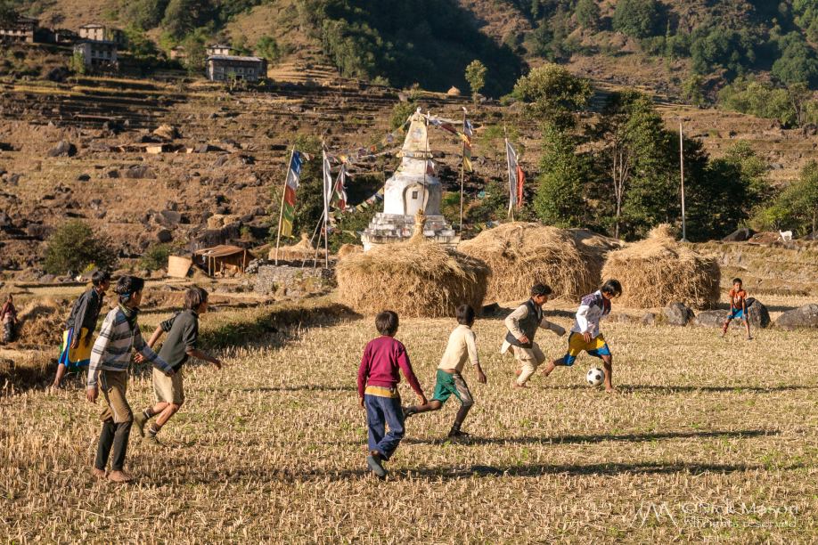 18 Evening football in Okhreni village 