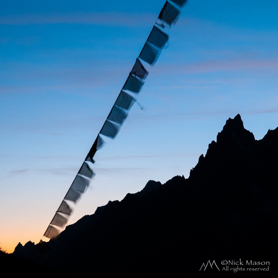 04 The Aiguille Noire de Peutery seen at dusk from the Val Ferret