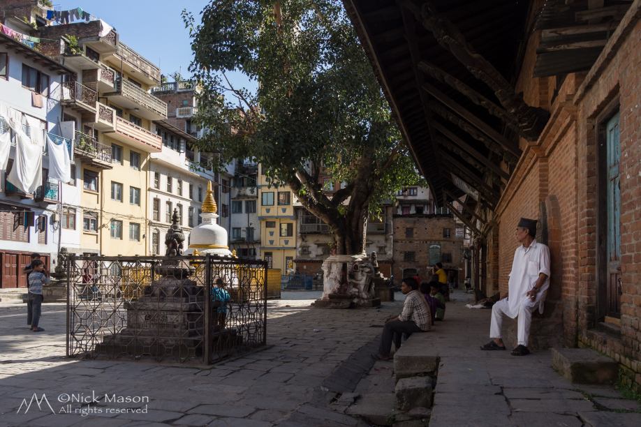 15 The courtyard of the former Buddhist monastery of Itum Bahal