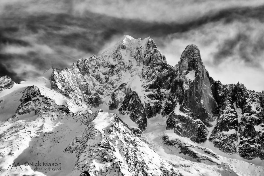 12 The Aiguille Verte and the Drus, Mont Blanc massif