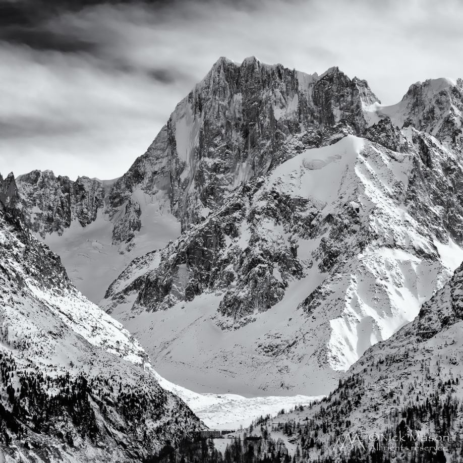14 The Grandes Jorasses and the Mer de Glace, Mont Blanc massif